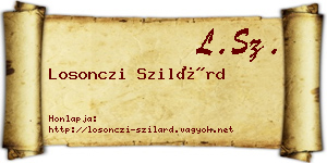 Losonczi Szilárd névjegykártya